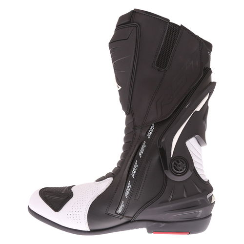 RST Tractech Evo III 2101 Black White Motorcycle Boots Inside leg                                                                                                                                                                                              