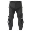 Alpinestars Missile Black Leather Motorcycle Jeans Front                                                                                                                                                                                                       