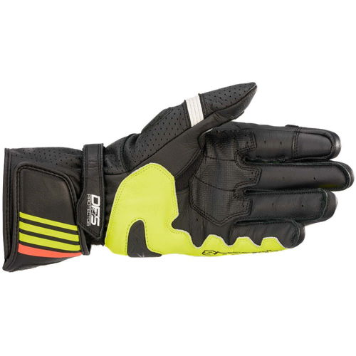 Alpinestars GP Plus R V2 Gloves Black Yellow Fluo Red Fluo Size: Mens UK - S