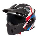 Storm Helmet White Red Blue