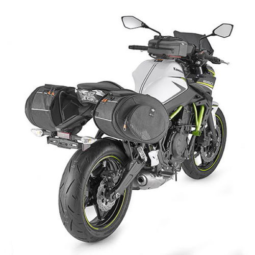 Kappa 17-30L Expandable Side Bags Dark Grey Dark Grey