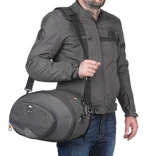 Kappa 17-30L Expandable Side Bags Dark Grey Dark Grey