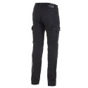 Cargo Riding Pants Black Distressed