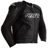 RST Tractech Evo 4 2357 CE Black Leather Motorcycle Jacket Front                                                                                                                                                                                               
