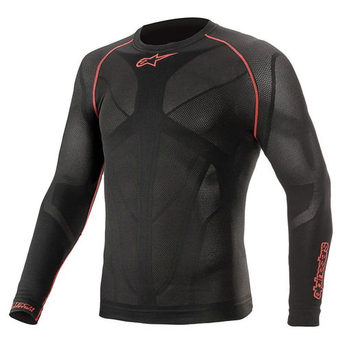 Alpinestars Ride Tech V2 Top Long Sleeve S Black Red Size: XS-S