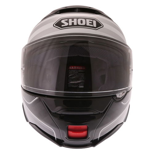 Shoei Neotec 2 Splicer Black Grey Flip Front Motorcycle Helmet Front                                                                                                                                                                                           