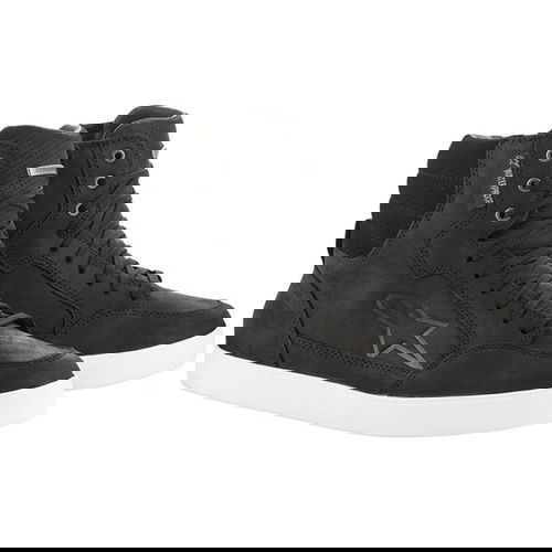 Alpinestars J-6 Pair Waterproof Black White Motorcycle Shoes                                                                                                                                                                                                   