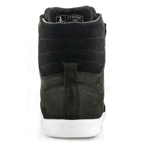 Alpinestars J-6 Waterproof Black White Motorcycle Shoes Heel                                                                                                                                                                                                   