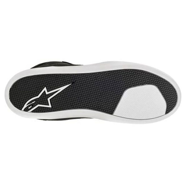 Alpinestars J-6 Waterproof Black White Motorcycle Shoes Sole                                                                                                                                                                                                   