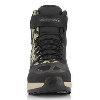 Alpinestars CR-6 Drystar Riding Shoes Black Military Green Camo Sand Size: UK 4