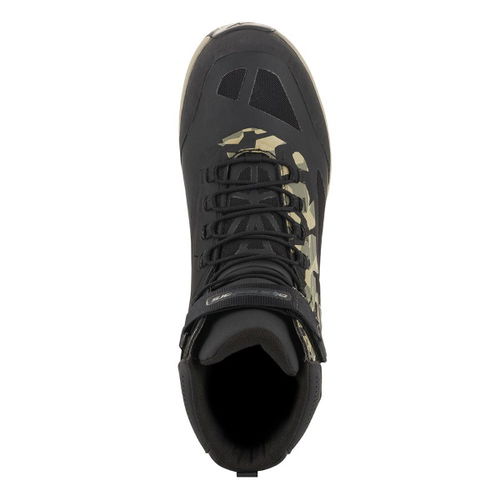 Alpinestars CR-6 Drystar Riding Shoes Black Military Green Camo Sand Size: UK 4