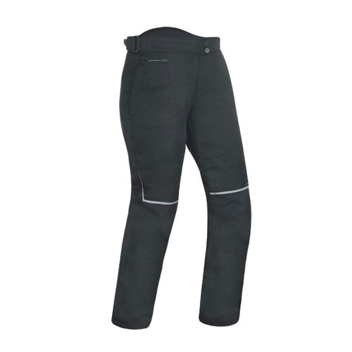 Oxford Products Dakota 2 Ladies Stealth Black Textile Motorcycle Pants Front                                                                                                                                                                                   
