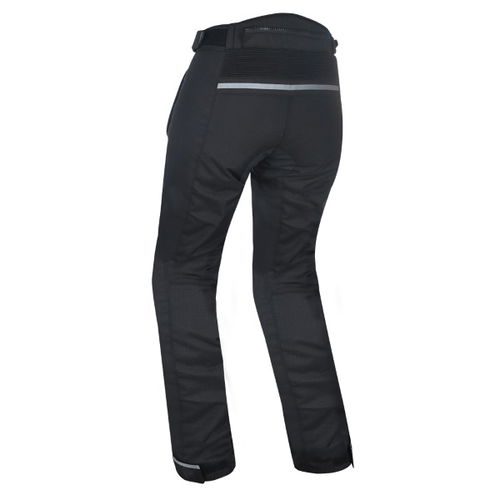 Oxford Products Dakota 2 Ladies Stealth Black Textile Motorcycle Pants Rear                                                                                                                                                                                    