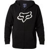 Fox Legacy Black Foxhead Zip Fleece Front                                                                                                                                                                                                                      