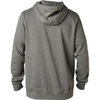 Fox Legacy Heather Graphite Foxhead Zip Fleece Back                                                                                                                                                                                                            