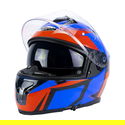 N540 DVS Podium Helmet Black Blue Safety Red