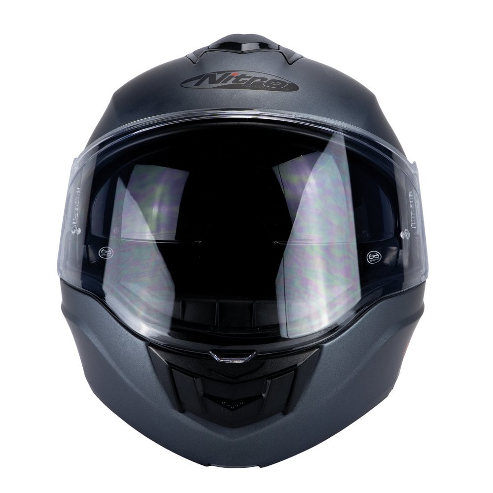 Nitro F440 Flip Front DVS Helmet Satin Gunmetal Size: S