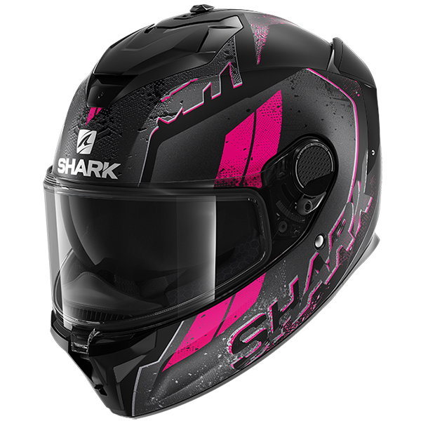 Shark Spartan GT RYSER Mat M – Casco Integrale In Fibra, Sport GT, Nero Opaco