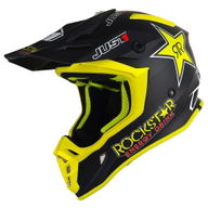 J38 Rockstar Helmet Matt Black Yellow