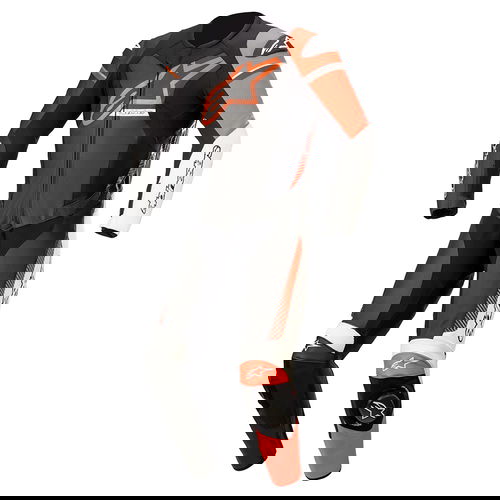 Alpinestars GP Force Phantom Suit Black White Red Fluo