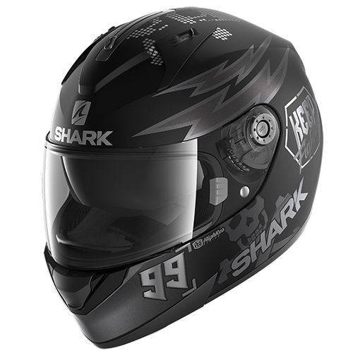 Shark Ridill Cata Bad Boy Helmet Matt KAS Size: XS