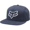 Fox Instill Navy White Snapback Hat Front                                                                                                                                                                                                                      