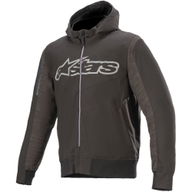 Rhod Windstopper Hoodie Melange Black