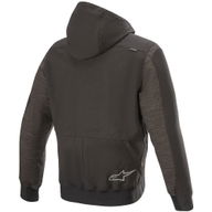 Rhod Windstopper Hoodie Melange Black