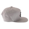 Fox Instill Snapback Steel Grey Baseball Cap Right Side                                                                                                                                                                                                        