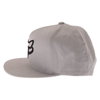 Fox Instill Snapback Steel Grey Baseball Cap Left Side                                                                                                                                                                                                         
