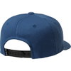 Fox Legacy Moth 110 Distressed Blue Snapback Hat Back                                                                                                                                                                                                          