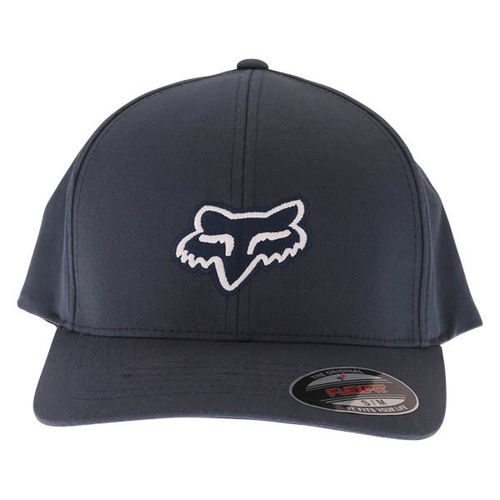 Fox Legacy Flexfit Navy Baseball Cap Front                                                                                                                                                                                                                     