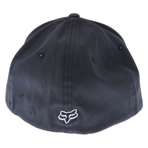 Fox Legacy Flexfit Navy Baseball Cap Back                                                                                                                                                                                                                      