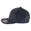 Fox Legacy Flexfit Navy Baseball Cap Left Side                                                                                                                                                                                                                 