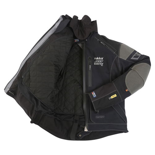 Rukka Arma-S Mens Black GoreTex Waterproof Textile Motorcycle Jacket Inside                                                                                                                                                                                    