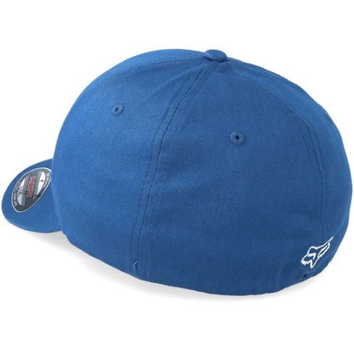 Fox Legacy Flexfit Distressed Blue Hat Back                                                                                                                                                                                                                    