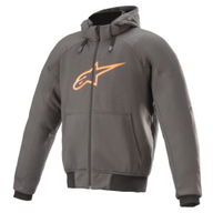 Chrome Sport Hoodie Tar Grey Flame Orange