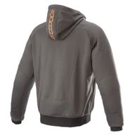 Chrome Sport Hoodie Tar Grey Flame Orange