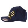 Fox Flex 45 Flexfit Navy Yellow Baseball Cap Left Side                                                                                                                                                                                                         
