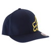 Fox Flex 45 Flexfit Navy Yellow Baseball Cap Front Right                                                                                                                                                                                                       