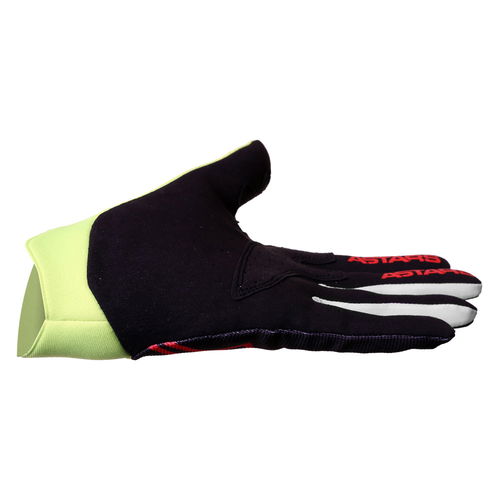 Alpinestars Dune Gloves Black Yellow Flo Bright Red Size: Mens - M