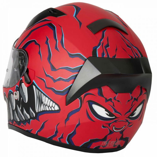 Vcan V128 Mordhi Helmet Red Red