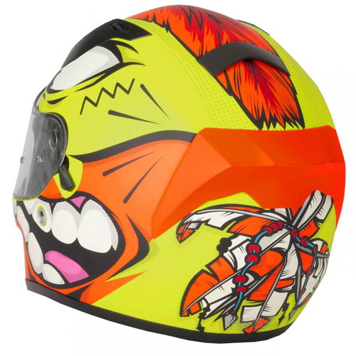 Vcan V128 Mohawk Helmet Yellow Yellow