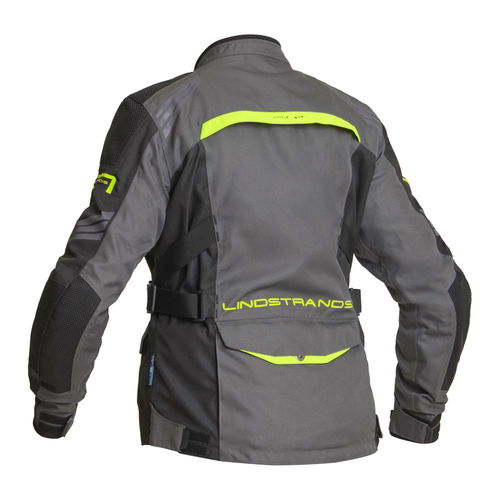 Lindstrands Gransberg Womens Textile Jacke Grey Yellow Grey Yellow