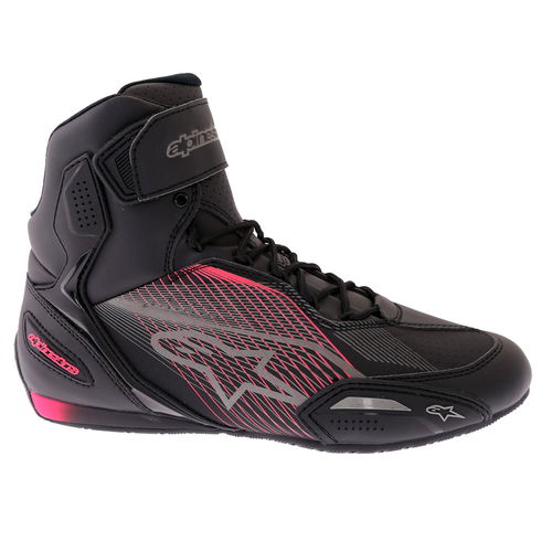 Alpinestars Stella Faster-3 Shoes Black Gun Metal Diva Pink Size: UK 2