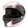 Shark Spartan Priona Black White Red Full Face Motorcycle Helmet Open With Sun Visor                                                                                                                                                                           