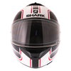 Shark Spartan Priona Black White Red Full Face Motorcycle Helmet Front                                                                                                                                                                                         