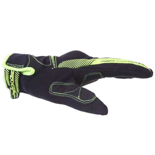 Five RS3 Gloves Black Flo Yellow Size: Mens - M
