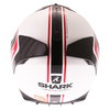 Shark Spartan Priona Black White Red Full Face Motorcycle Helmet Back                                                                                                                                                                                          