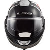 LS2 FF399 Valiant Prox White Black Red 8 Red Flip Front Motorcycle Helmet Front                                                                                                                                                                                